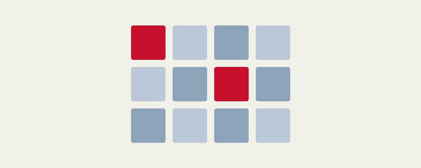 取引履歴の表を升目で表し、確認すべき欄が点在していることを示した図