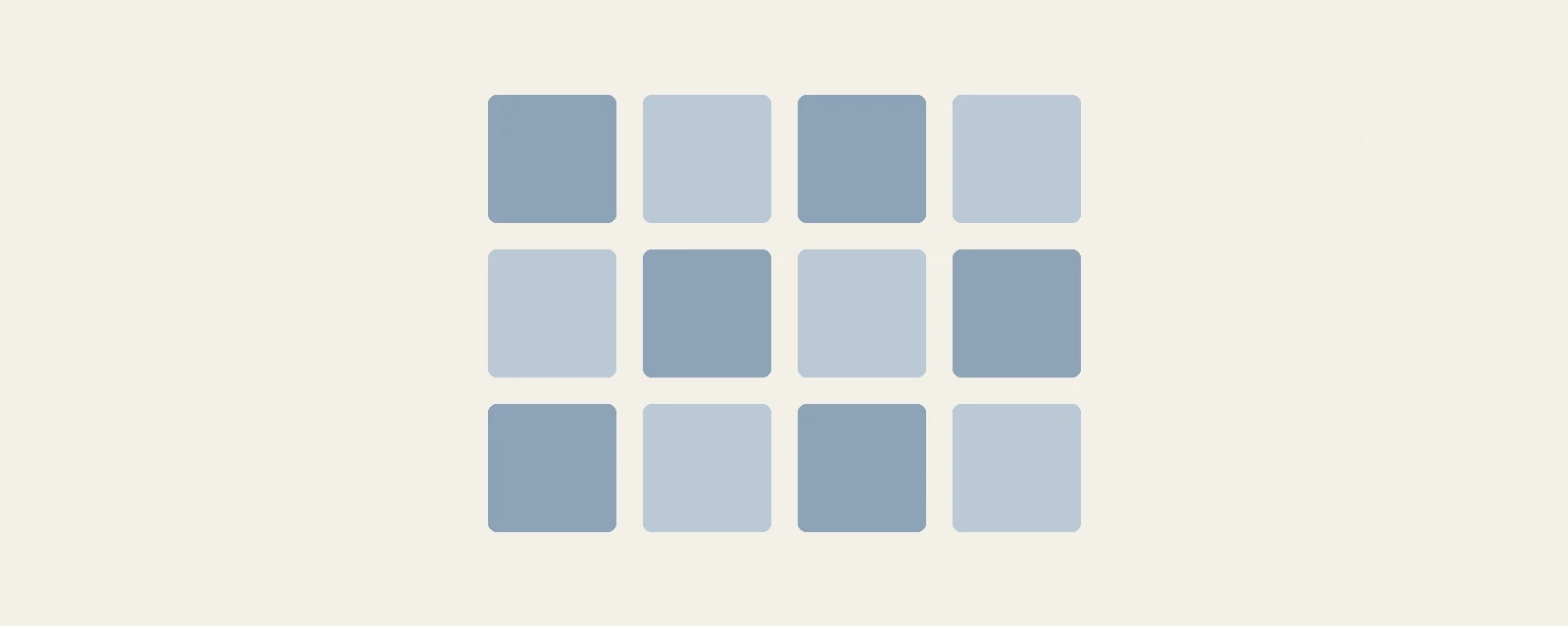3つの手段と4つの条件を組み合わせた比較表を升目で表した図