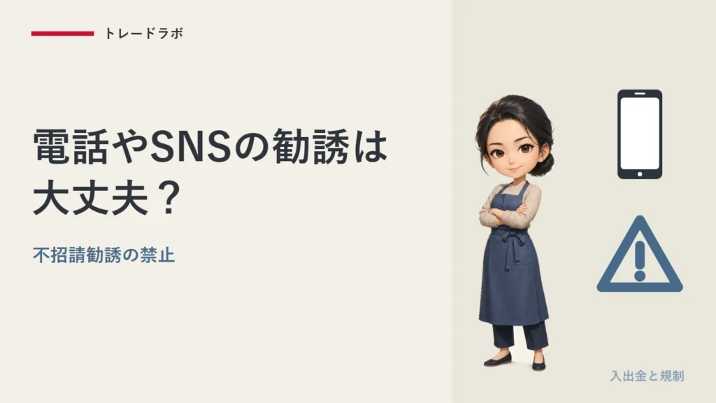 電話やSNSの投資勧誘は大丈夫？｜不招請勧誘の禁止と見分け方