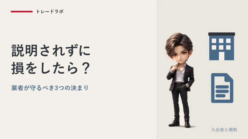 説明されずに損したら？｜説明義務・適合性の原則・断定的判断の提供