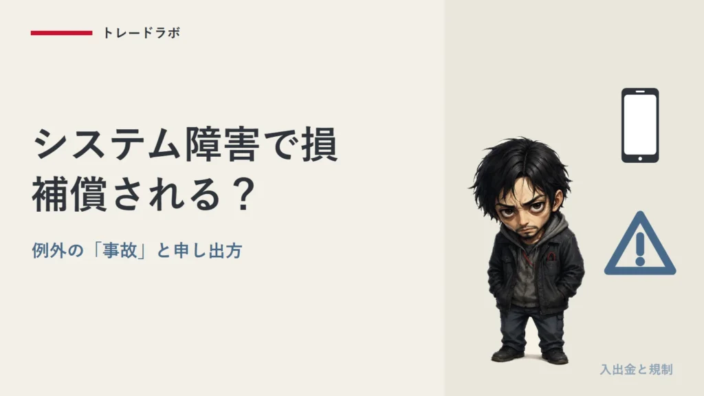 FXのシステム障害で損をしたら補償される？｜例外の「事故」と申し出方