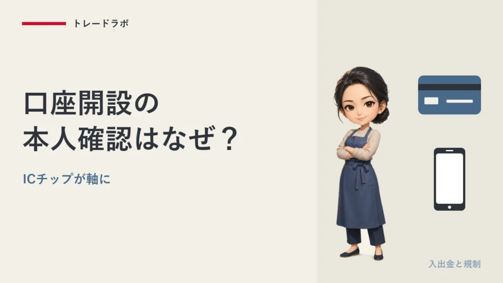 FX口座開設の本人確認はなぜ？｜2027年4月からICチップが軸に