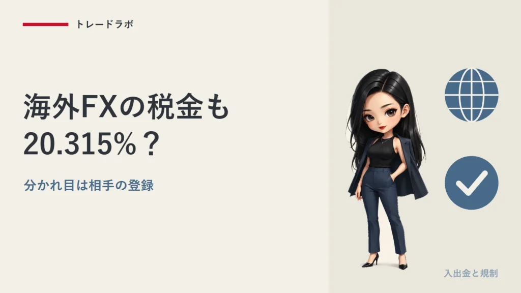 海外FXの税金も20.315%？｜総合課税になる線引きと繰越の差