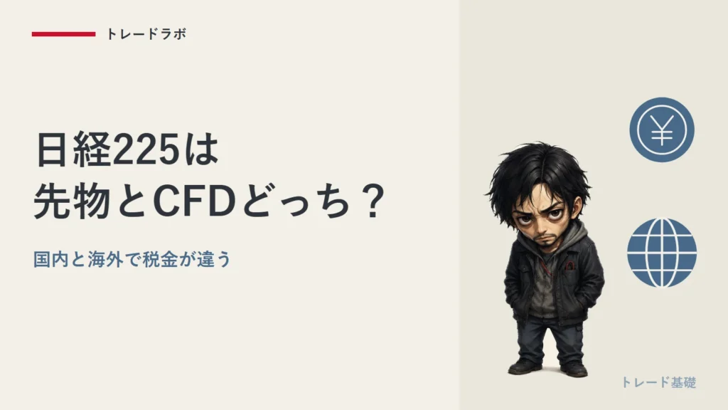 日経225は先物とCFDどっち？｜国内・海外CFDで税金が違う