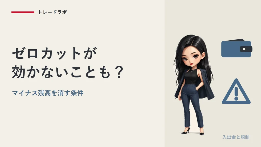 XMのゼロカットが適用されないことも？｜マイナス残高リセットの条件